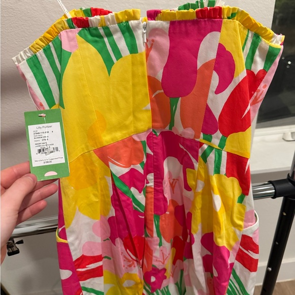 Lilly Pulitzer Lavish Lillys Blossom Dress Size 4 - Picture 8 of 8